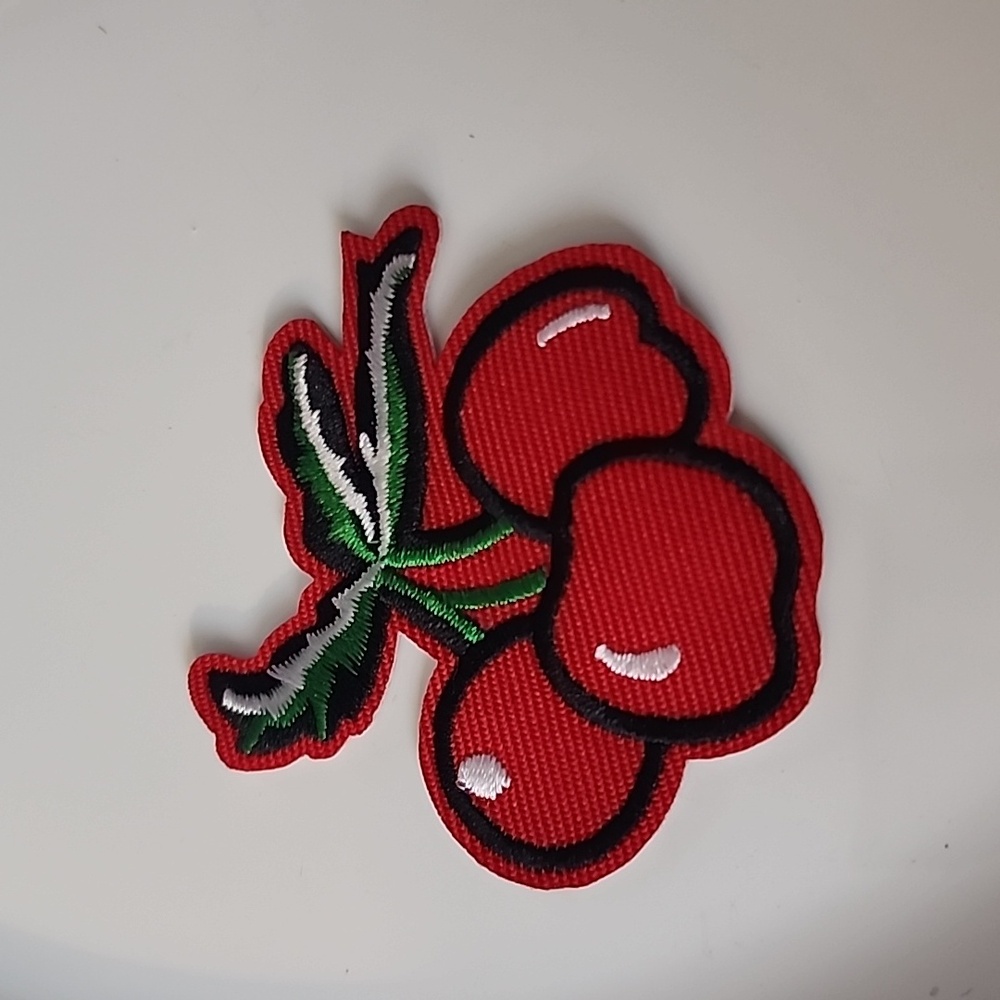 Embroidered Iron on  Cherry Patch